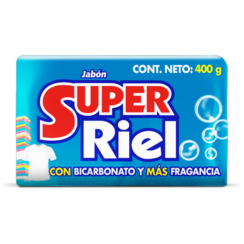 JABON BARRA SUPER RIEL X 400 GR
